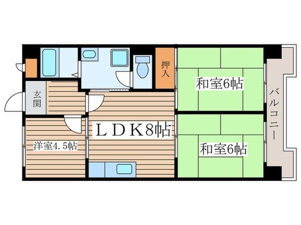 白砂ヒルズの物件間取画像